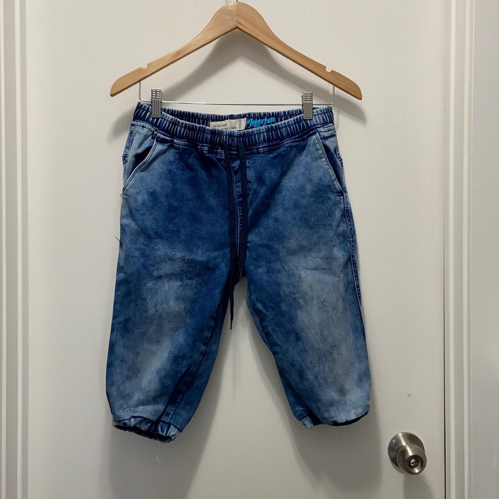 Jogger jean stretch capris